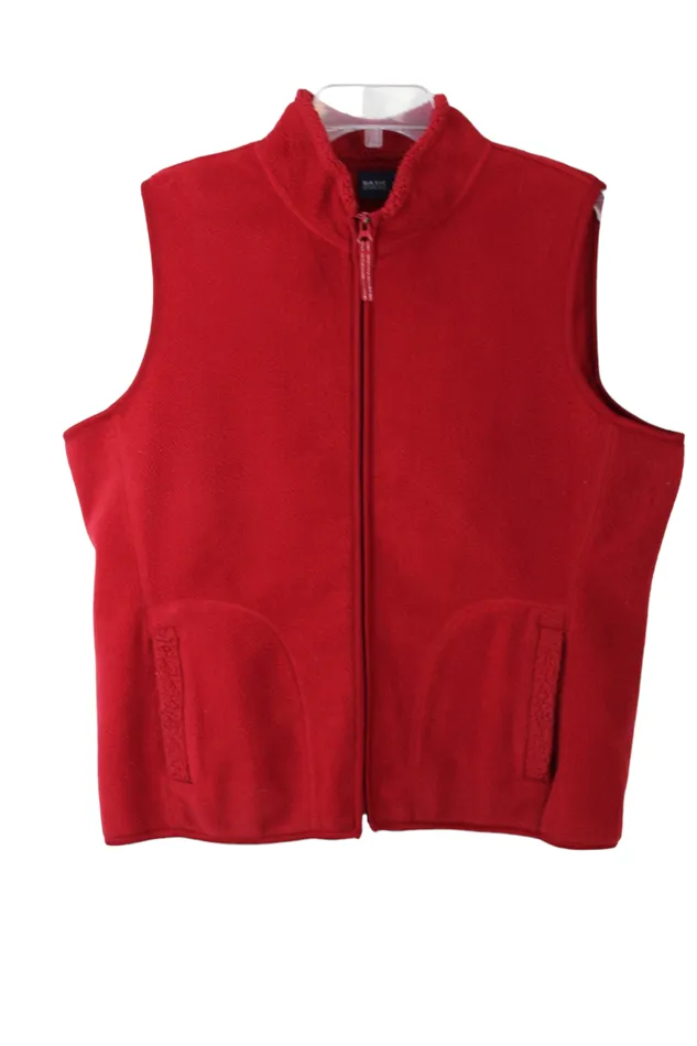 Basic Editions Red Fleece Vest XL Basic Editions Earrings