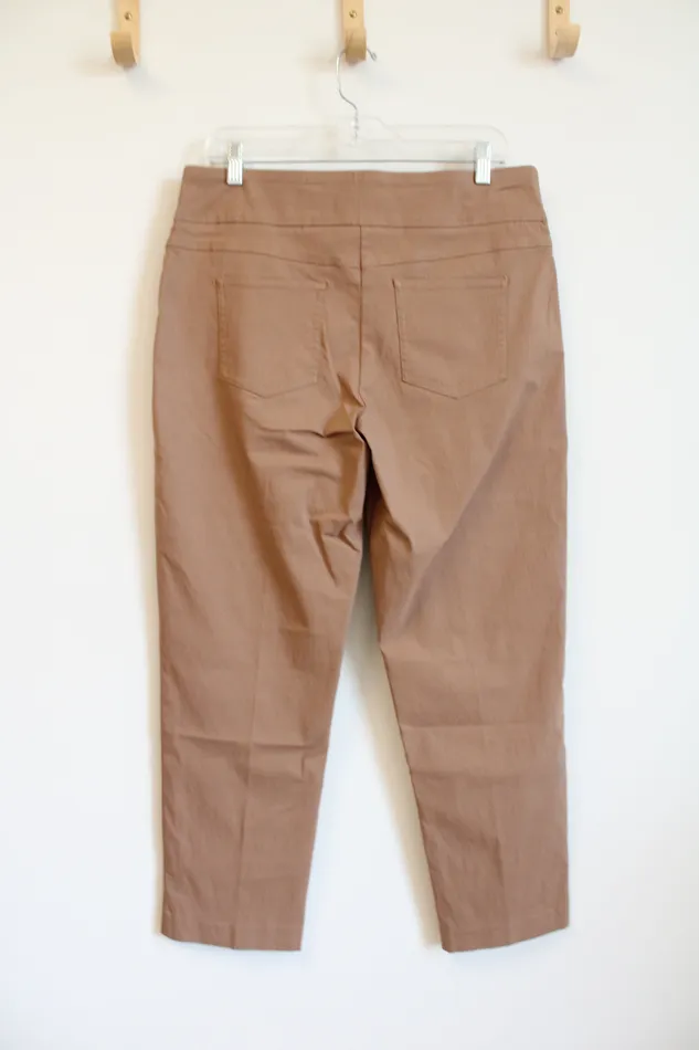 Earrings Ruby Rd Tan Elastic Waistband Pants 14 Ruby Rd