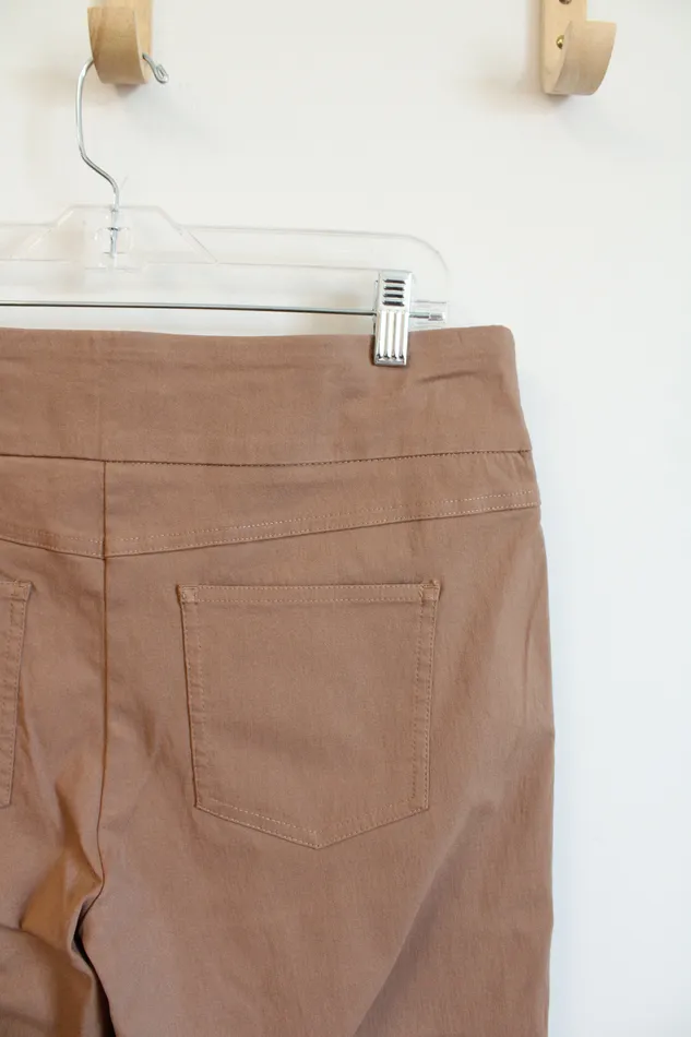 Earrings Ruby Rd Tan Elastic Waistband Pants 14 Ruby Rd