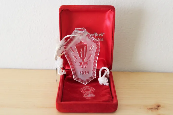 Necklaces Waterford Crystal 1984 Christmas Ornament Waterford Crystal