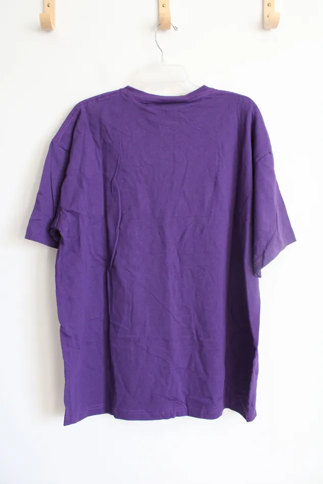 NEW American Eagle Outfitters Purple Pocket Shirt L American Eagle Outfitters Earrings