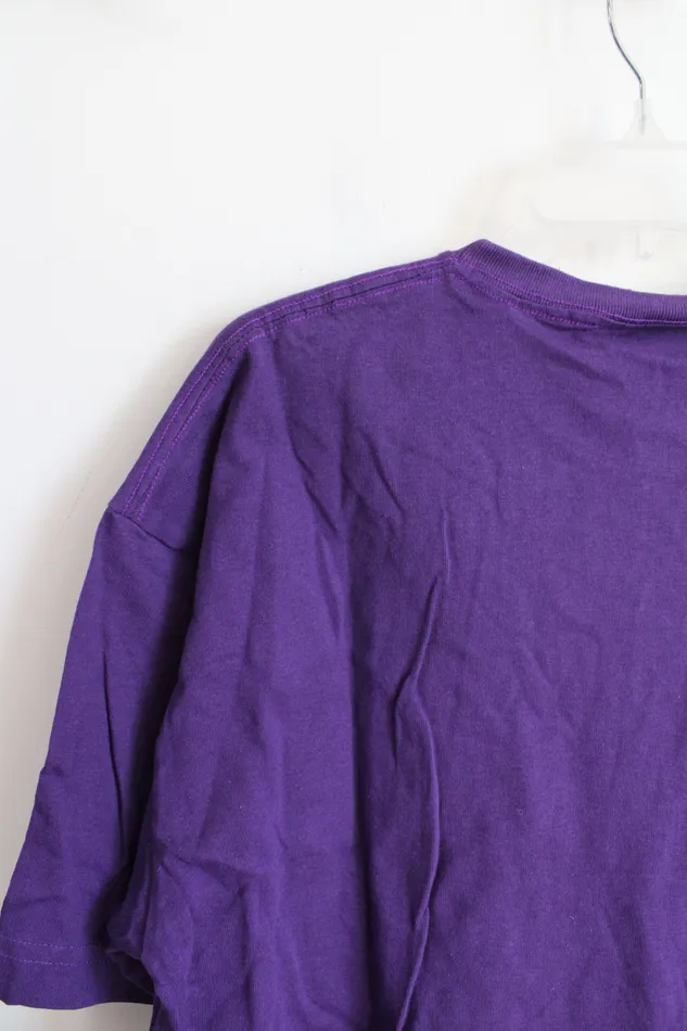 NEW American Eagle Outfitters Purple Pocket Shirt L American Eagle Outfitters Earrings