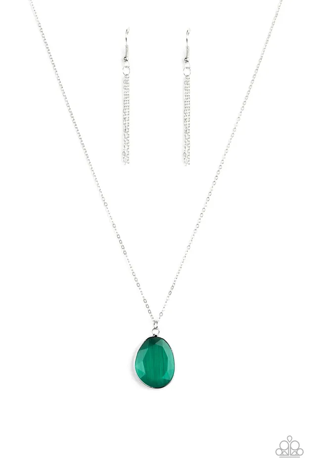 Paparazzi Accessories Earrings Icy Opalescence Green
