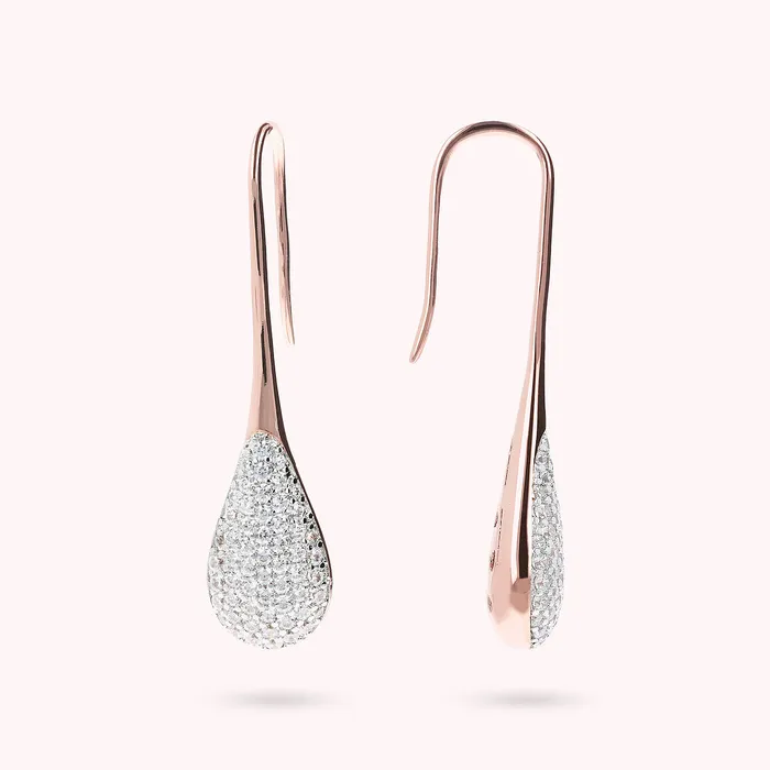 Rings Bronzallure Orecchini Pendenti a Goccia Pav
