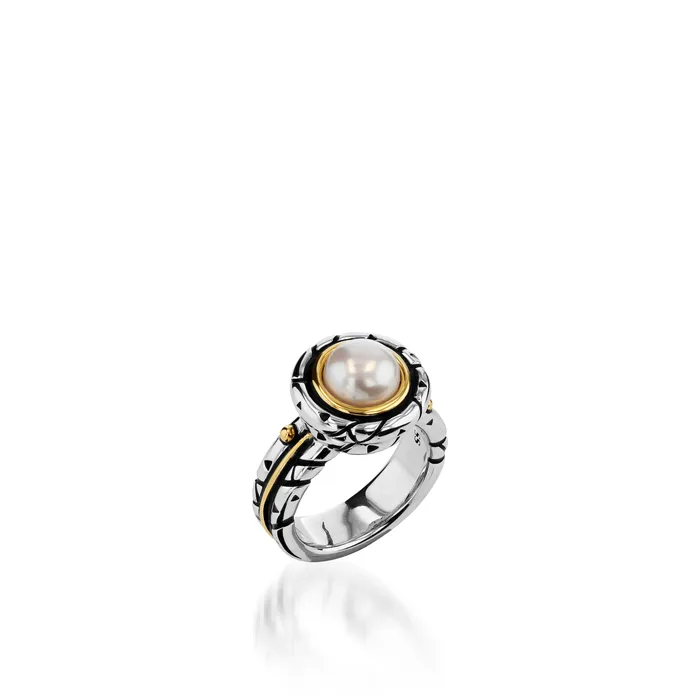 Solar Eclipse Pearl Ring John Atencio Rings