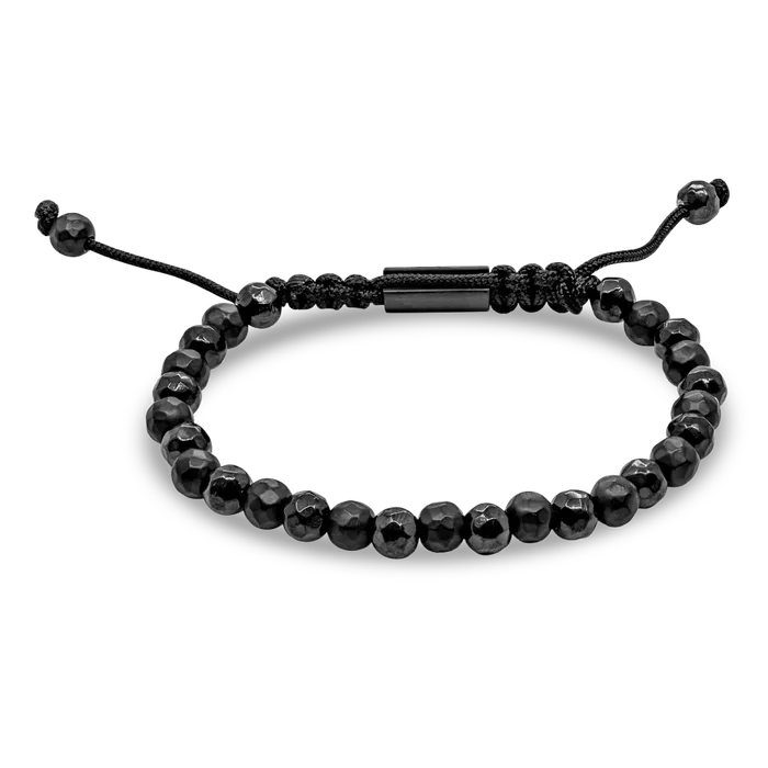 Bracelets 8mm Bead with Clasp Lunar Black Beaded Bracelet 6mm