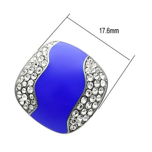 Earrings Green CJ623S Wholesale Blue Crystal Stainless Steel Earrings Earrings Green CJ623S Wholesale Blue Crystal Stainless Steel Earrings
