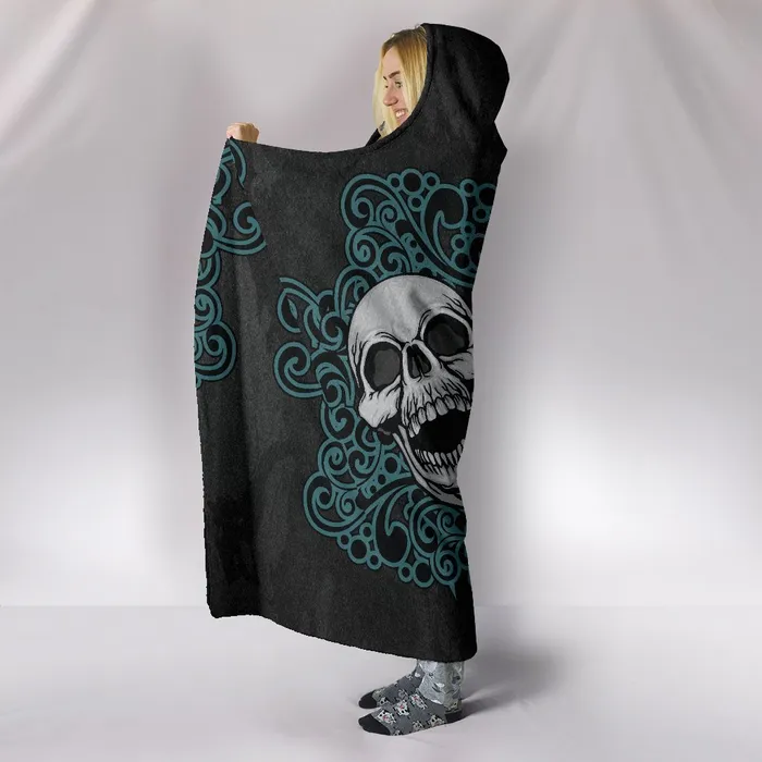 Earrings wcfulfillment 3 Skulls Hooded blanket
