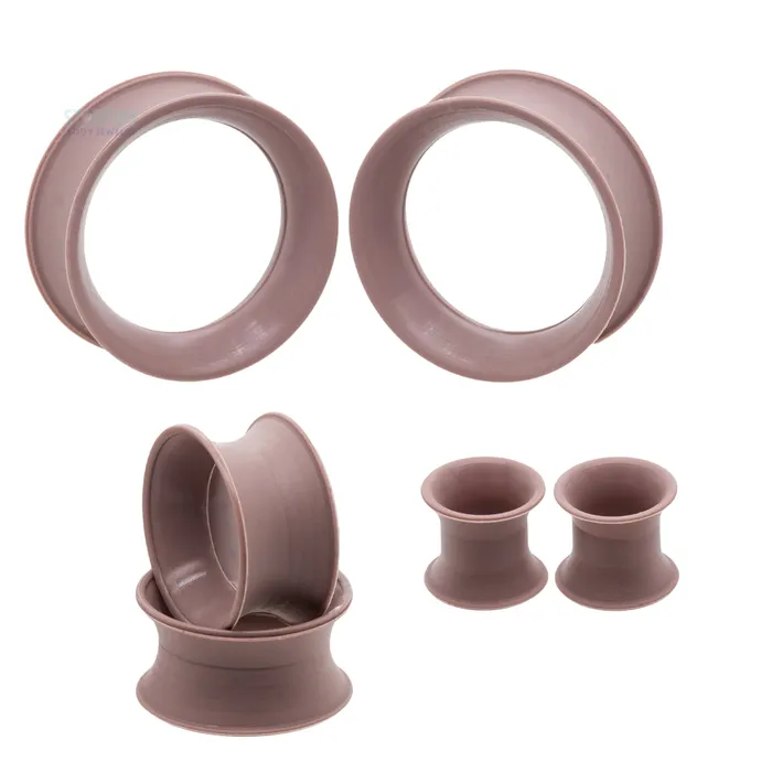 Kaos Softwear Silicone Skin Eyelets Autumn Brown Earrings