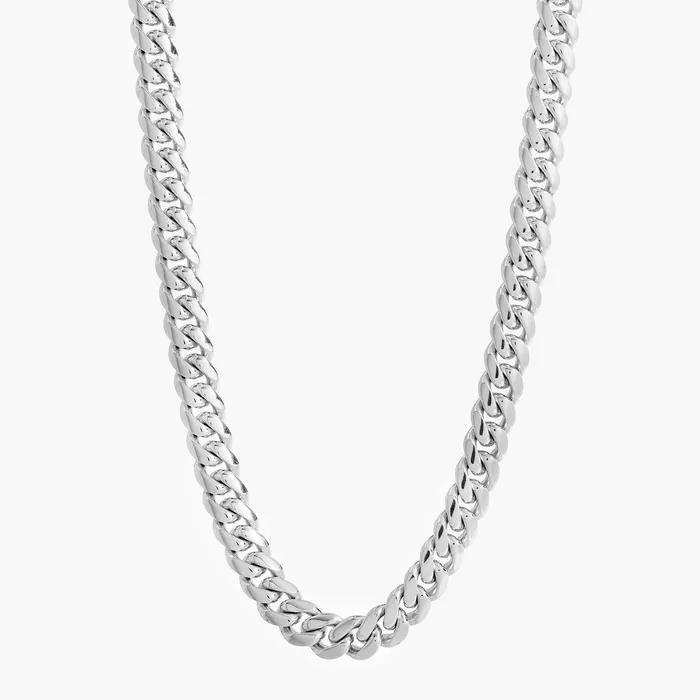 Necklaces Proclamation Jewelry 7mm Silver Miami Cuban Link Chain