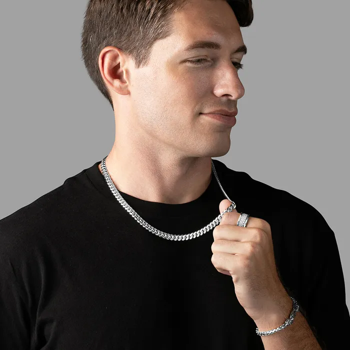 Necklaces Proclamation Jewelry 7mm Silver Miami Cuban Link Chain