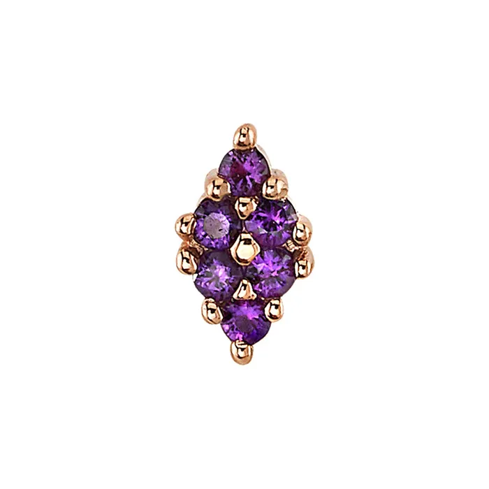 Oasis Threaded End in Gold with Amethyst Body Vision BVLA Necklaces