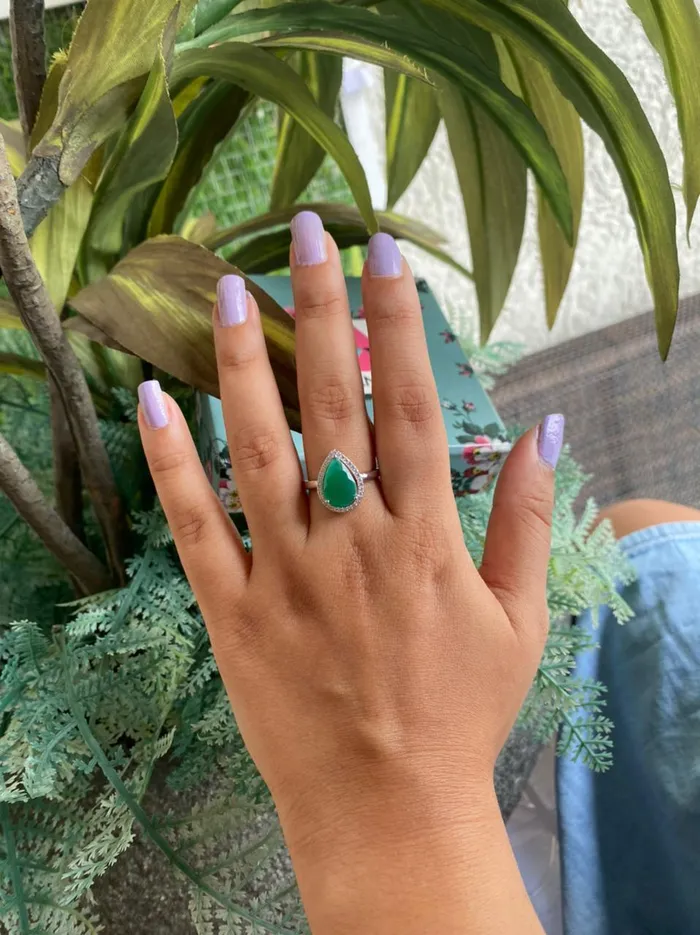 Rings attrangi1 Coloured Pear Cocktail Ring Rings attrangi1 Coloured Pear Cocktail Ring