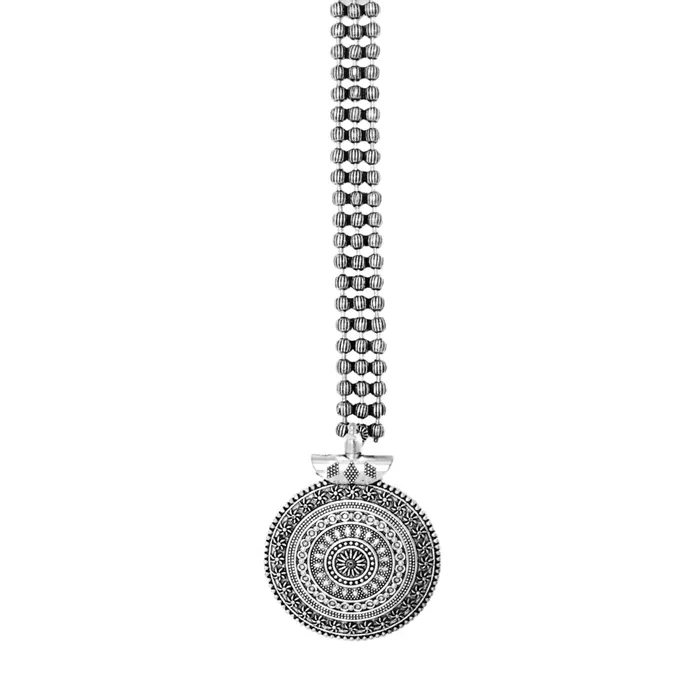 Rings Teejh Sayesha Silver Oxidised Maang Tika Teejh Rings Teejh Sayesha Silver Oxidised Maang Tika Teejh