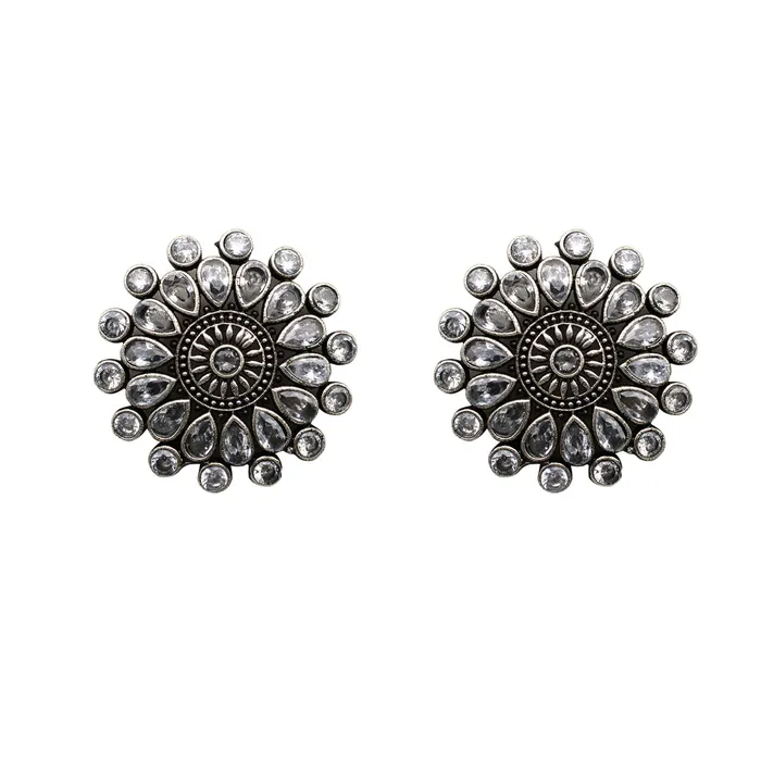 Rings Teejh Teejh Leiksha Silver Oxidised Jewelry Gift Set