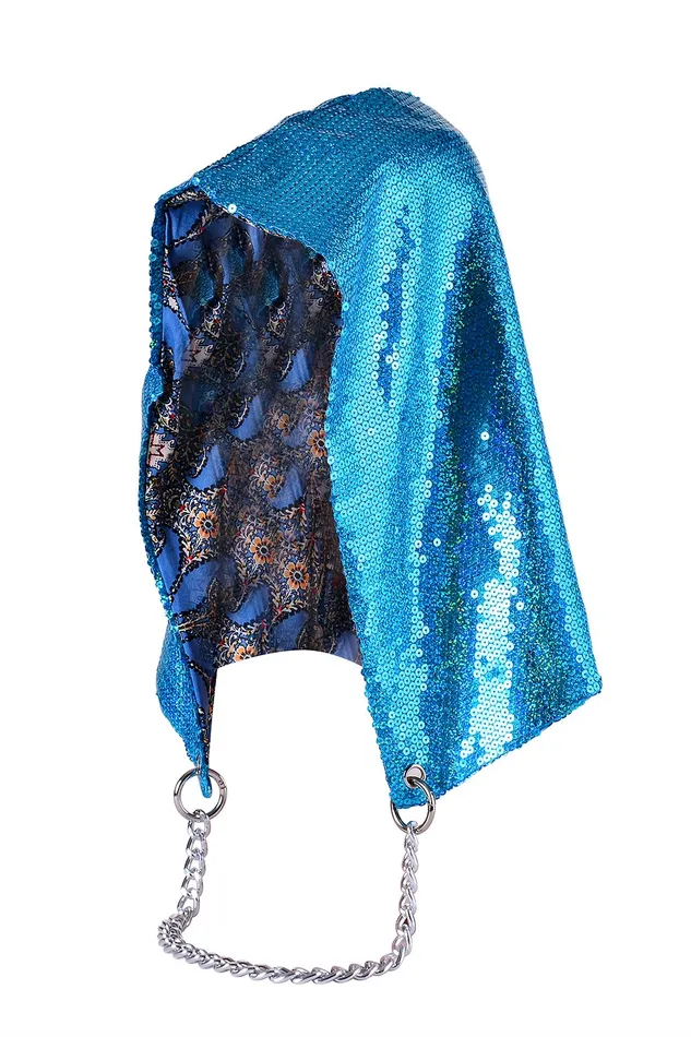 Sequin Hood Holographic Blue THE LUMi SHOP Rings Sequin Hood Holographic Blue THE LUMi SHOP Rings