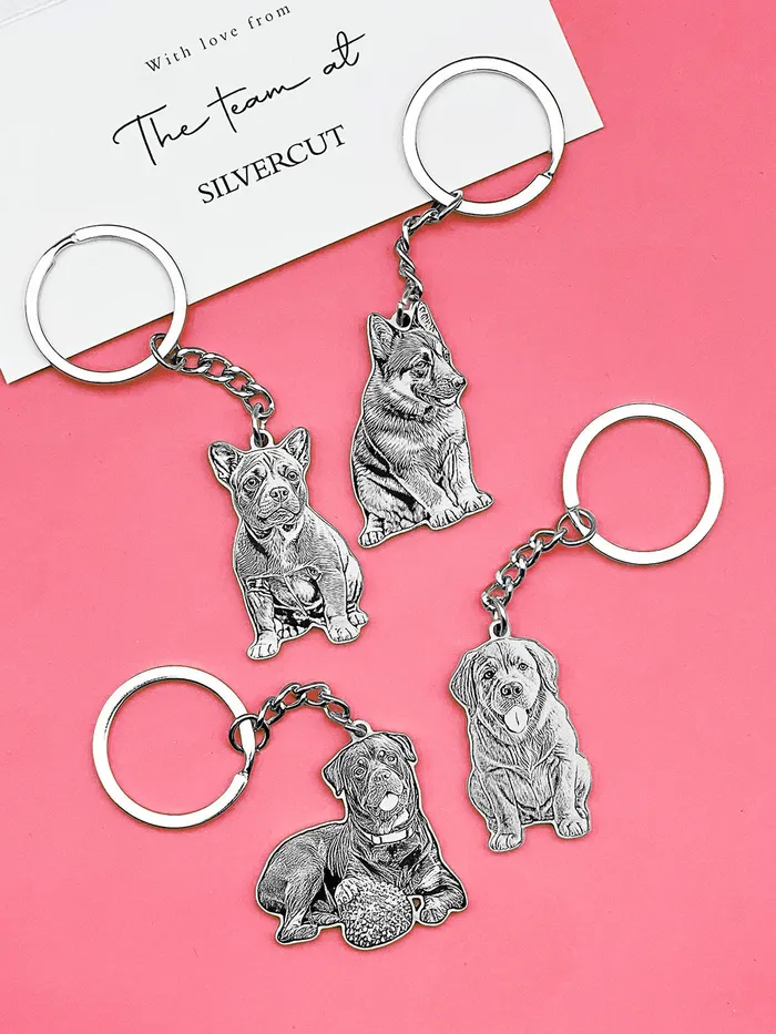 Silvercut Original LifeLike Keychain Mothers Day Bundle Necklaces