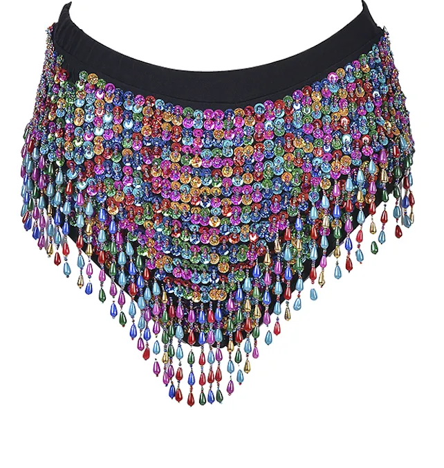 THE LUMi SHOP Hand Stitched Sequin High Waisted Bottoms Lucky Charms Necklaces