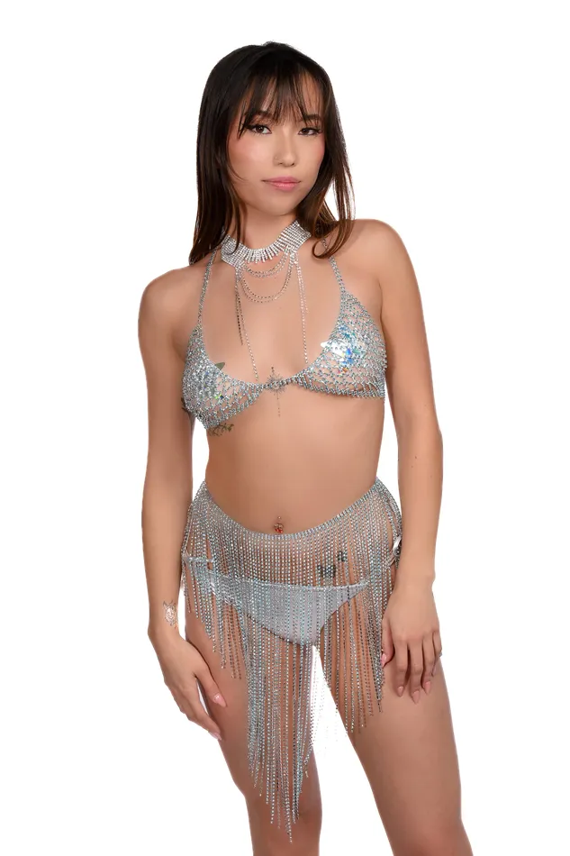 THE LUMi SHOP Rings Blue Rhinestone Goddess Body Jewelry Set