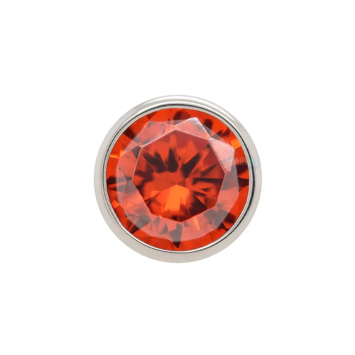 threadless 3mm BezelSet BrilliantCut Gem End Anatometal Rings