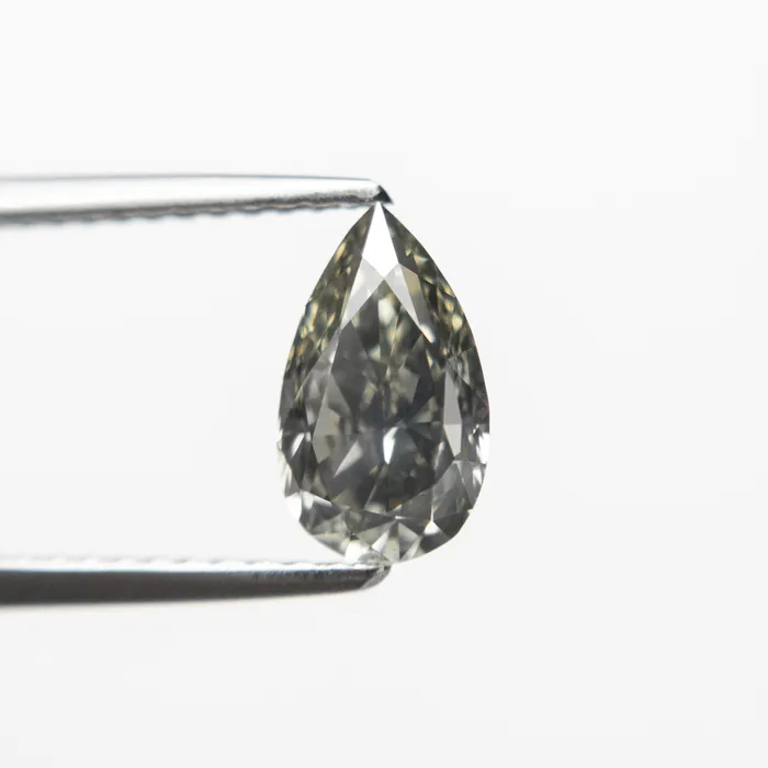 107ct 847x507x348mm Fancy Grey Pear Brilliant 1991319 Misfit Diamonds Earrings