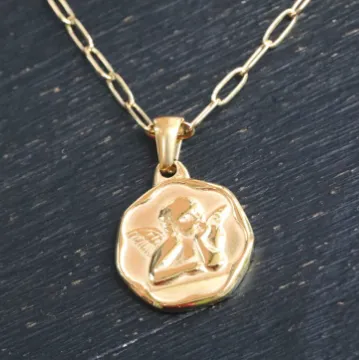 18K GoldFilled Hexagonal Cupid Pendant Necklace Jewelvers Necklaces 18K GoldFilled Hexagonal Cupid Pendant Necklace Jewelvers Necklaces
