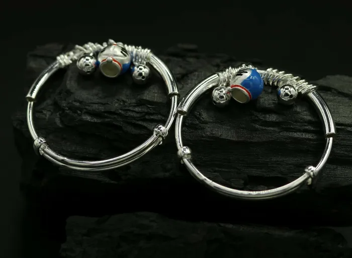 925 sterling silver adjustable charm bangle bracelet kada unisex kids baby bbk33 TRIBAL ORNAMENTS Bracelets 925 sterling silver adjustable charm bangle bracelet kada unisex kids baby bbk33 TRIBAL ORNAMENTS Bracelets