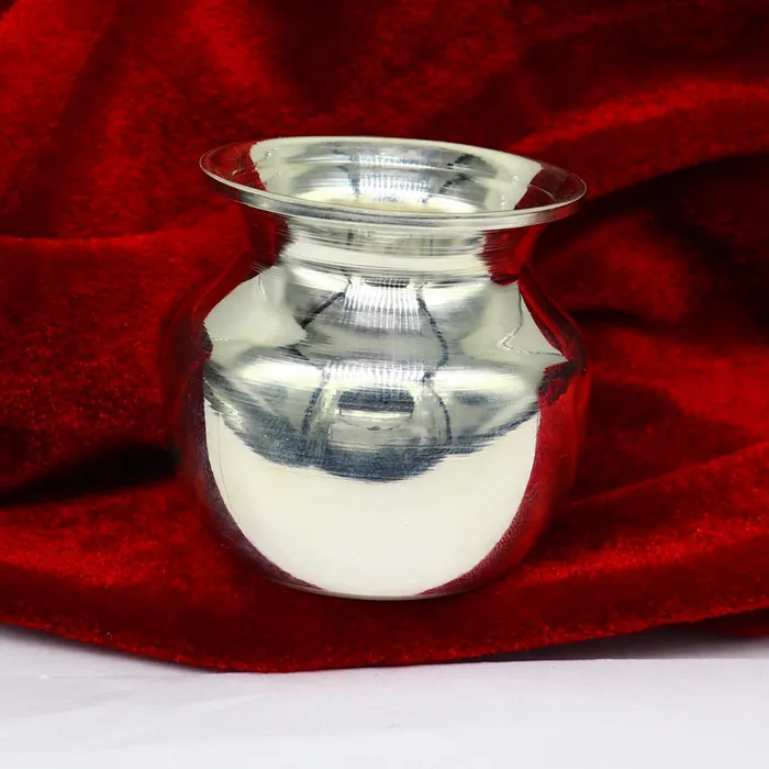 925 sterling silver handmade plain small Kalash or pot unique worshipping silver puja article water or milk shiva kalash pot india sv203 TRIBAL ORNAMENTS Rings