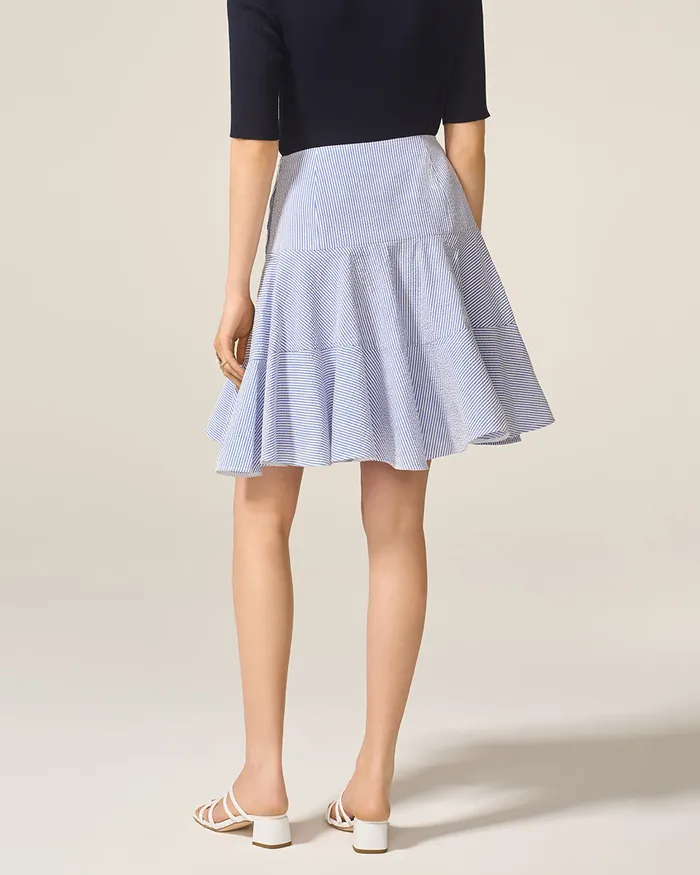 Blue Nantucket Skirt ADEAM Rings Blue Nantucket Skirt ADEAM Rings