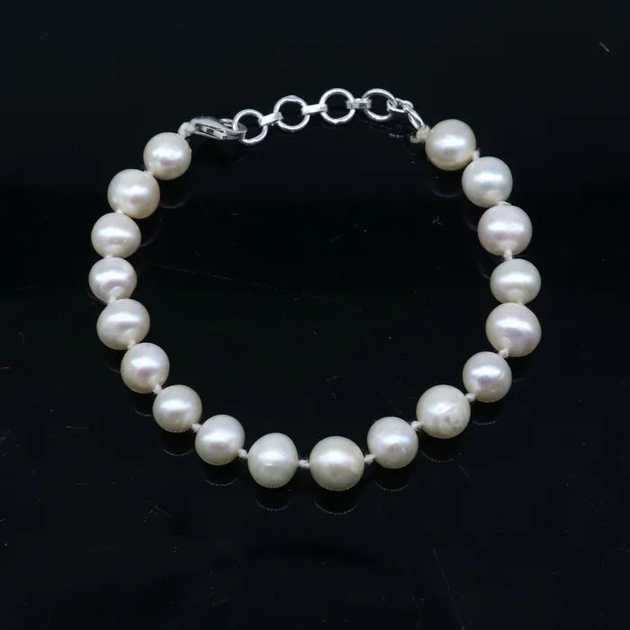 Bracelets 925 sterling silver pearl beaded customized bracelet best gifting stylish beaded bracelet unisex personalized belly dance jewelry sbr758 TRIBAL ORNAMENTS Bracelets 925 sterling silver pearl beaded customized bracelet best gifting stylish beaded bracelet unisex personalized belly dance jewelry sbr758 TRIBAL ORNAMENTS