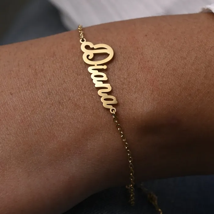 Bracelets Jewelvers Custom Name Bracelet Script Name Bracelet Bridesmaid Gifts Bracelets Jewelvers Custom Name Bracelet Script Name Bracelet Bridesmaid Gifts