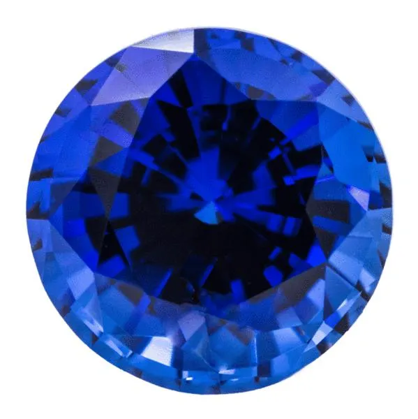 Chatham LabGrown Round Blue Sapphire Stone Size FIRE BRILLIANCE Rings