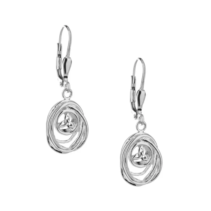 Earrings Keith Jack Celtic Cradle of Life Leverback Drop Earrings