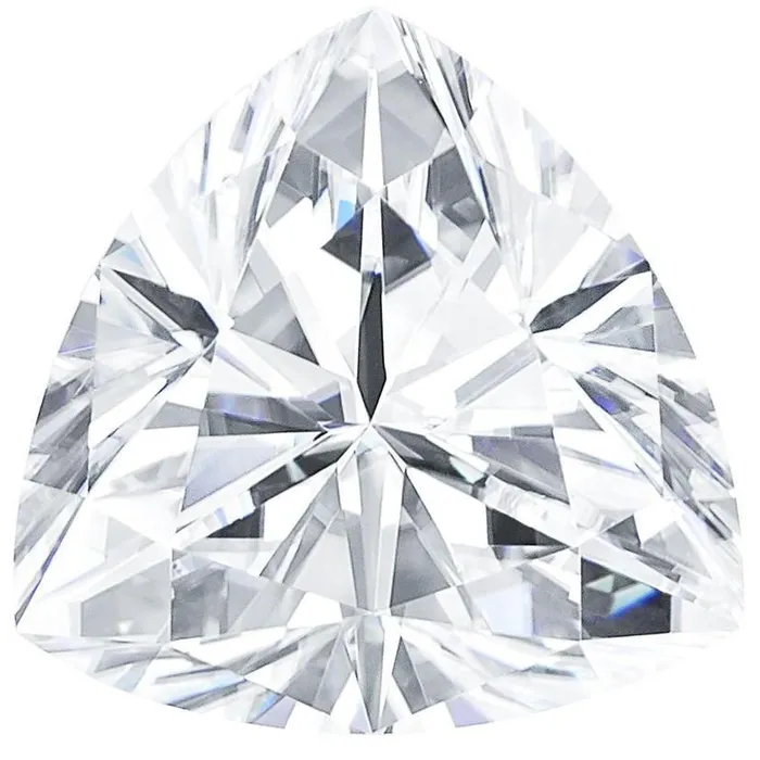 Fire Brilliance Earrings Charles Colvard Trillion Moissanite