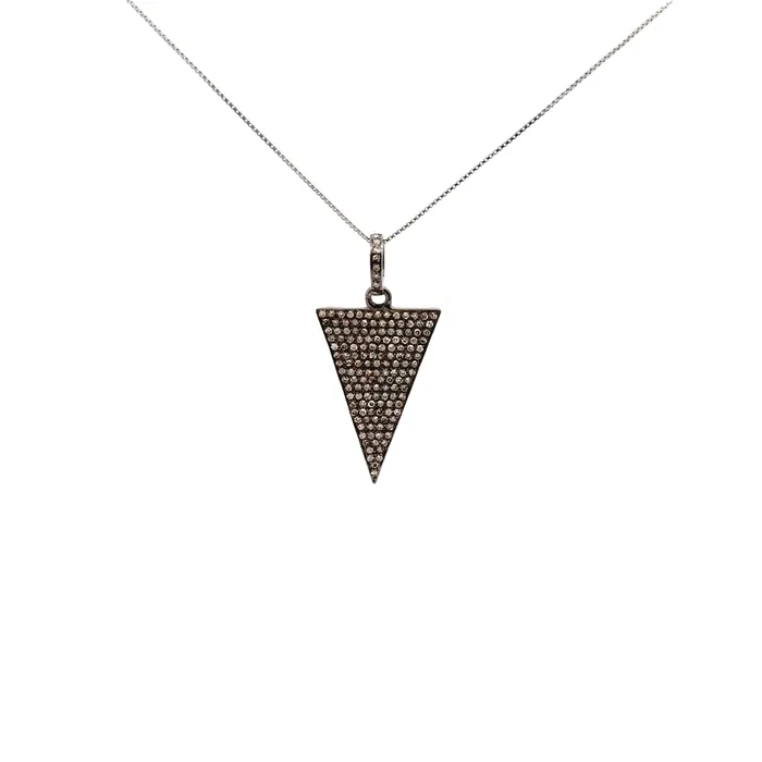 Necklaces Nina Gilin PreOwned Nina Gilin Diamond Triangle Pendant