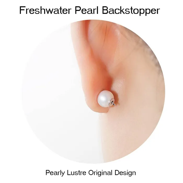 Pearly Lustre Earrings Elegant Freshwater Pearl Set WS00053