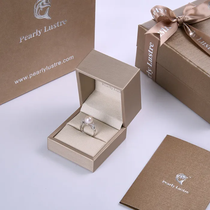 Pearly Lustre Rings Top Grade Freshwater Pearl Ring WR00242 EVERLEAF