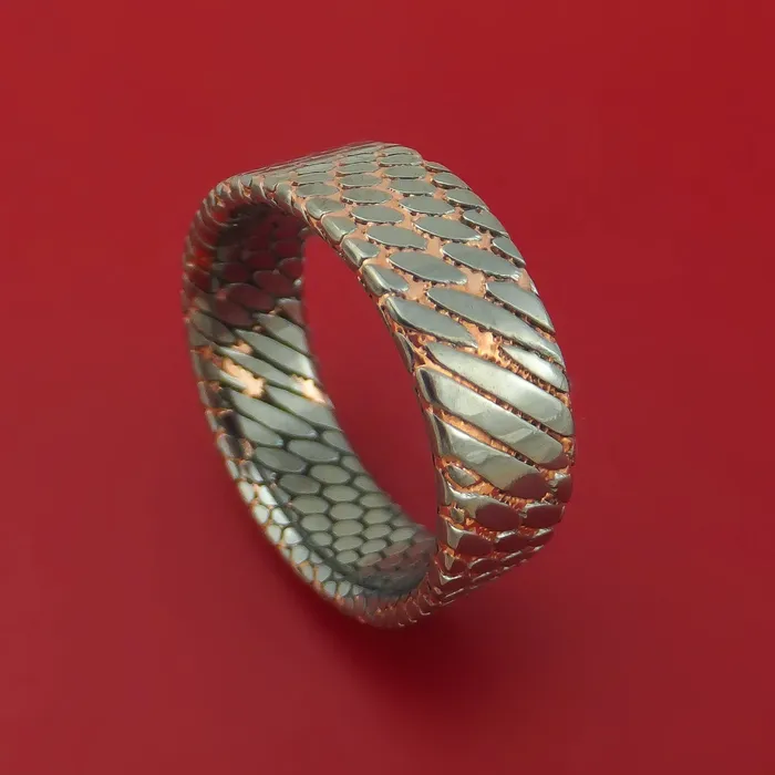 Rings Etched Superconductor Ring Custom Made TitaniumNiobium and Copper Band Lashbrook Rings Etched Superconductor Ring Custom Made TitaniumNiobium and Copper Band Lashbrook