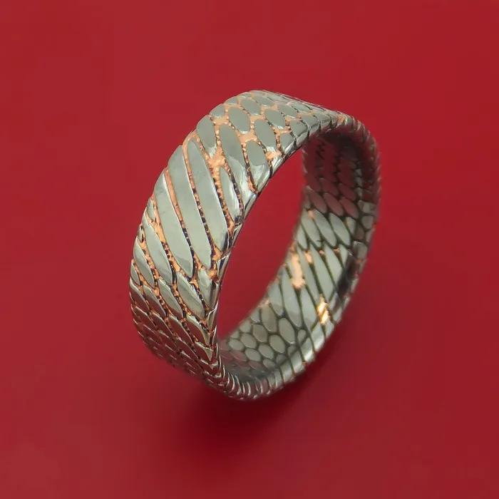 Rings Etched Superconductor Ring Custom Made TitaniumNiobium and Copper Band Lashbrook Rings Etched Superconductor Ring Custom Made TitaniumNiobium and Copper Band Lashbrook