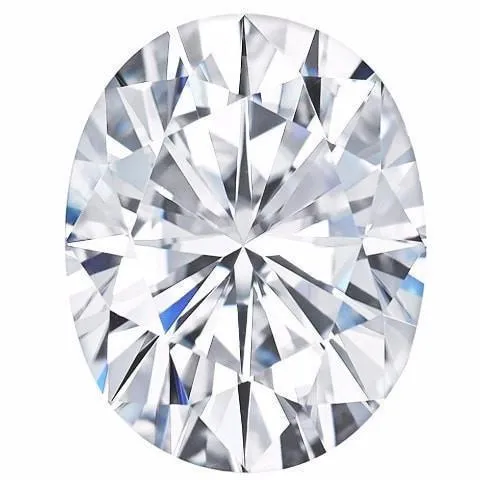 Rings Fire Brilliance Charles Colvard Oval Moissanite