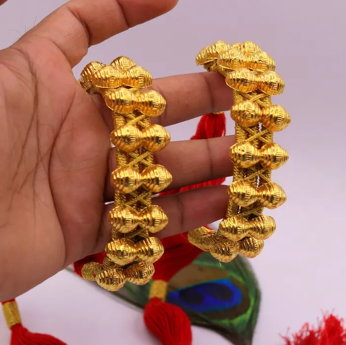 Rings TRIBAL ORNAMENTS Vintage antique design handmade 22kt yellow gold armlet or bajuband or nogary bhujband tribal wedding jewelry from Rajasthan India Rings TRIBAL ORNAMENTS Vintage antique design handmade 22kt yellow gold armlet or bajuband or nogary bhujband tribal wedding jewelry from Rajasthan India