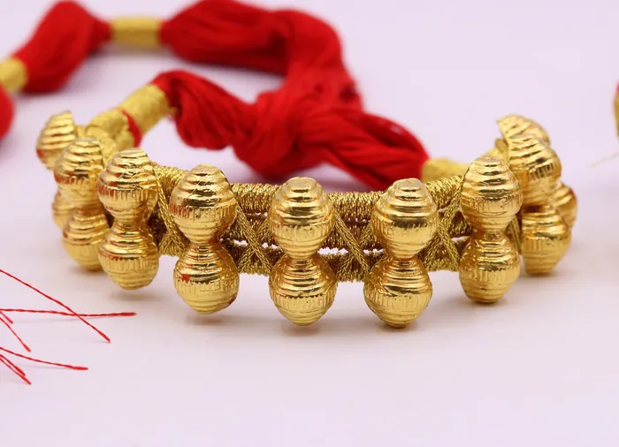 Rings TRIBAL ORNAMENTS Vintage antique design handmade 22kt yellow gold armlet or bajuband or nogary bhujband tribal wedding jewelry from Rajasthan India Rings TRIBAL ORNAMENTS Vintage antique design handmade 22kt yellow gold armlet or bajuband or nogary bhujband tribal wedding jewelry from Rajasthan India