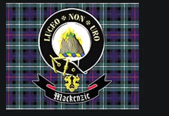 Scottish and Irish Store Earrings Clan Flag Nylon Mackenzie