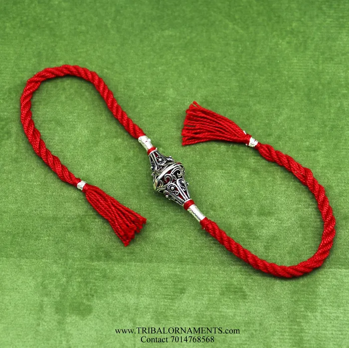 TRIBAL ORNAMENTS Bracelets 925 sterling silver handmade beautiful oxidized design Rakhi Bracelet amazing stylish gift for Rakshabandhan rk112