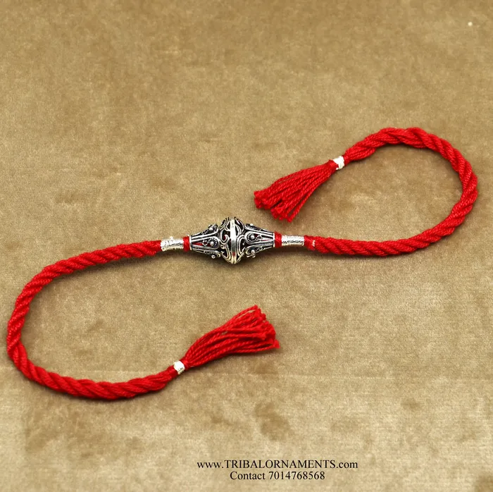 TRIBAL ORNAMENTS Bracelets 925 sterling silver handmade beautiful oxidized design Rakhi Bracelet amazing stylish gift for Rakshabandhan rk112