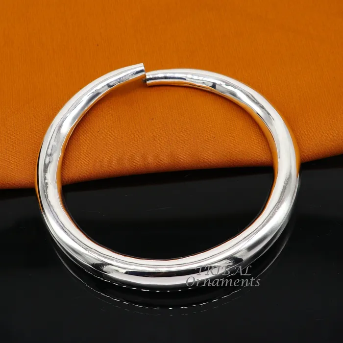 TRIBAL ORNAMENTS Bracelets 925 Sterling silver Handmade plain design indian traditional womens customized foot kada ankle kada bracelet tribal jewelry nsfk90 TRIBAL ORNAMENTS Bracelets 925 Sterling silver Handmade plain design indian traditional womens customized foot kada ankle kada bracelet tribal jewelry nsfk90