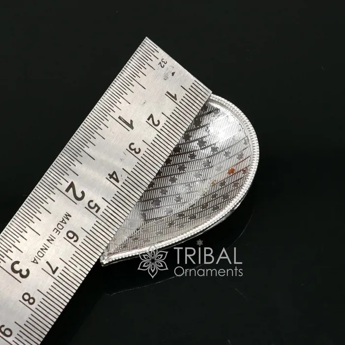 TRIBAL ORNAMENTS Rings 925 Sterling Silver handmade tilak bowl sindur bowl kesar chandan saffron sandal bowl puja Deepak utensils temple artilce su1055