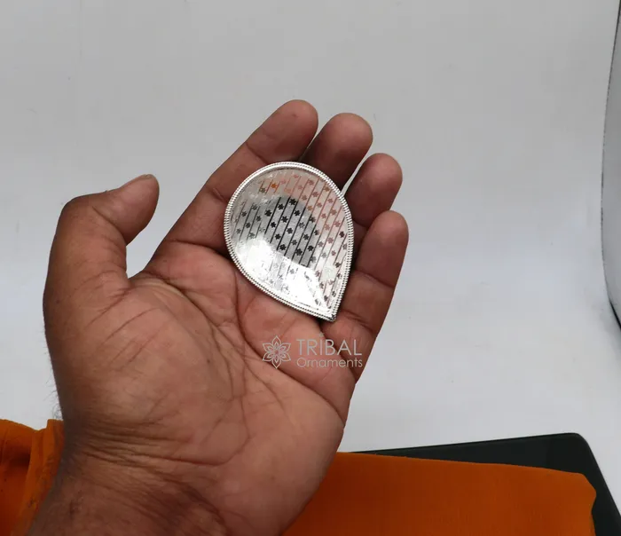 TRIBAL ORNAMENTS Rings 925 Sterling Silver handmade tilak bowl sindur bowl kesar chandan saffron sandal bowl puja Deepak utensils temple artilce su1055