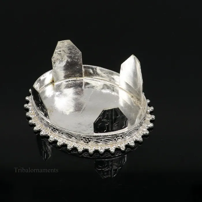 TRIBAL ORNAMENTS Rings Vintage design Sterling silver handmade customize small Oval shape tablebazotchouki excellent home puja utensils temple art su432 TRIBAL ORNAMENTS Rings Vintage design Sterling silver handmade customize small Oval shape tablebazotchouki excellent home puja utensils temple art su432