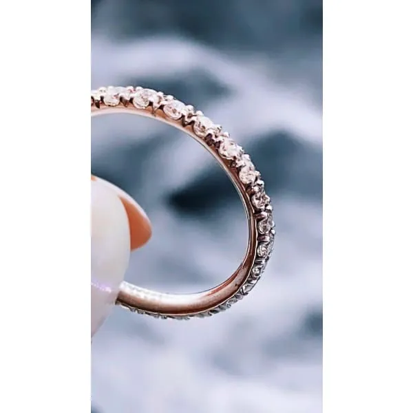 14K White Gold Eternity Band Diamond Source NYC Rings 14K White Gold Eternity Band Diamond Source NYC Rings